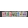 Dutch East Indies  298-303,334-336 Inheemse dansers MNH  CV 5,5 €