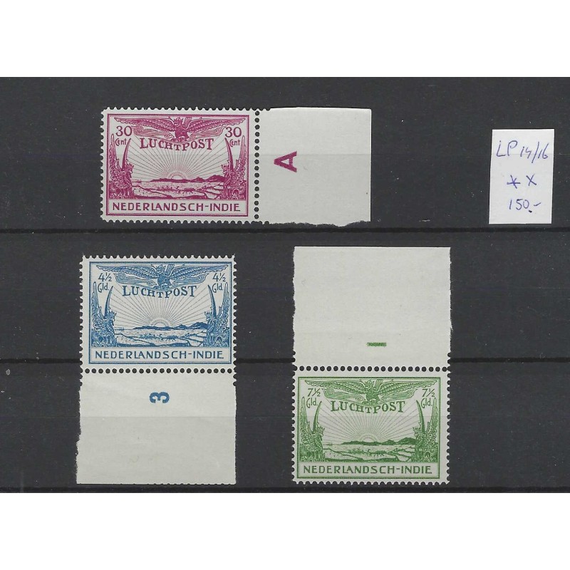Dutch East Indies LP14-16 Airmail 1931  MNH CV 150 €