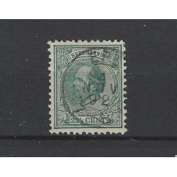 Netherlands 25  Willem III 1872 "EPE 1892"  VFU/used  CV 55++ €