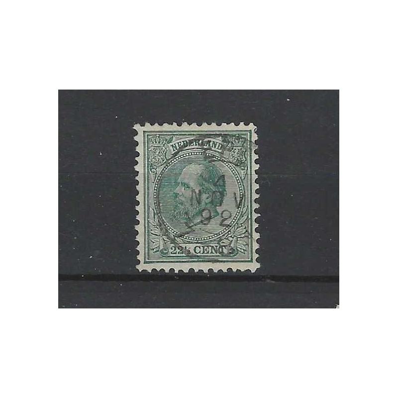 Nederland 25  Willem III 1872 "EPE 1892"  VFU/gebr  CV 55++ €