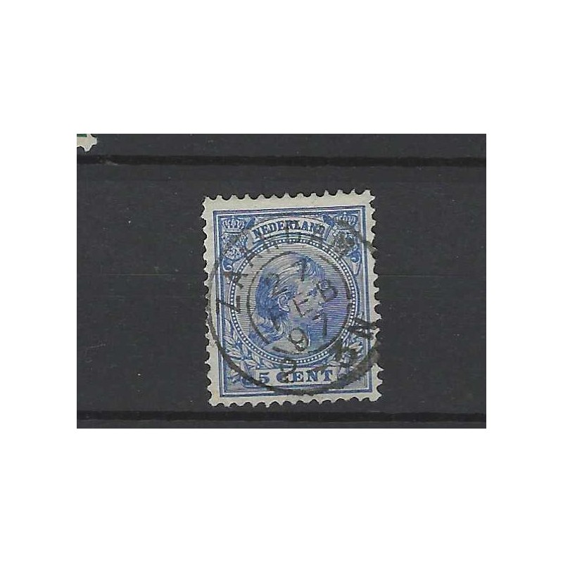 Nederland 35 Wilhelmina 1891 "ZAANDAM 1897" kleinrond VFU/gebr  CV 5+ €