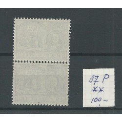 Netherlands 87P in pair with 87  MNH  CV 100 €