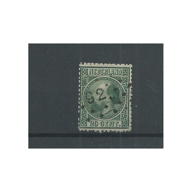 Netherlands 10II-C with numeral dot cancel 92 VFU/used  CV 45 €