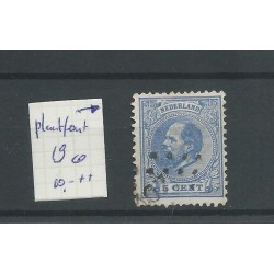 Netherlands 19 with plate flaw bove N van Netherlands  VFU/used  CV 10++€