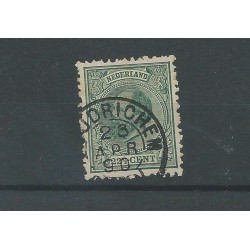 Netherlands 25H  "WOUDRICHEM 1890" small round cancel VFU/used  CV 70 €
