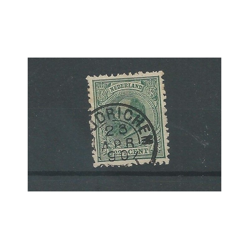 Nederland 25H  "WOUDRICHEM 1890" kleinrond VFU/gebr  CV 70 €