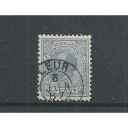Nederland 19 met "LEUR 1887 "  VFU/gebr  CV 35 €