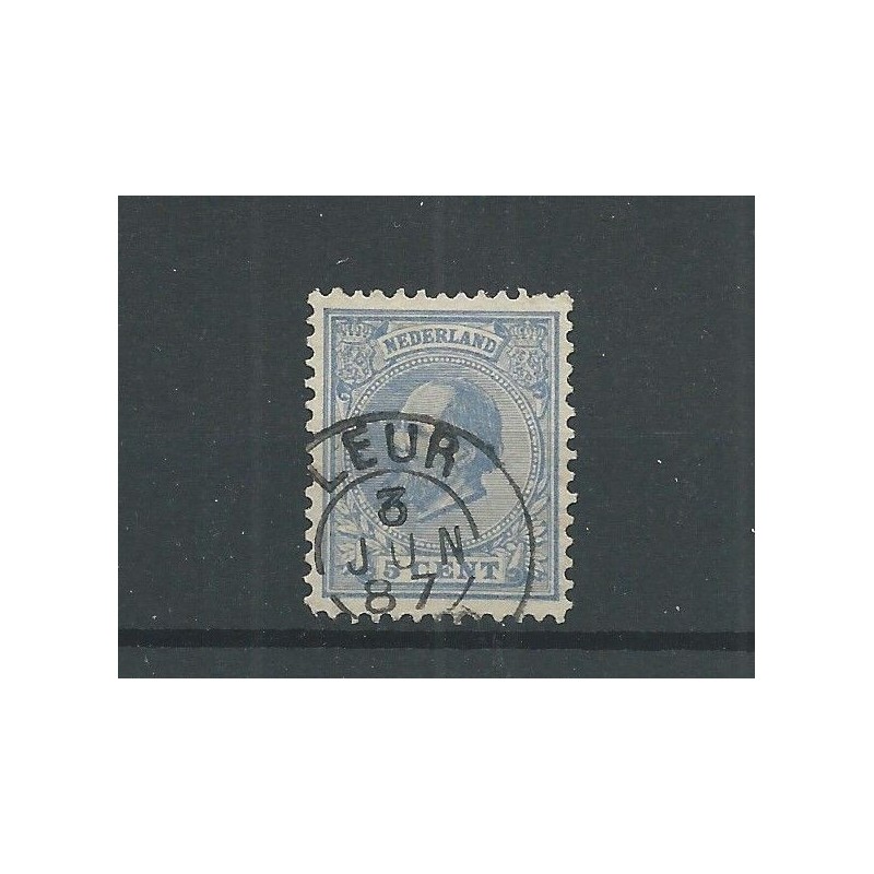 Nederland 19 met "LEUR 1887 "  VFU/gebr  CV 35 €