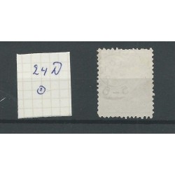 Netherlands 24D with "GROENLO 1882" small round cancel VFU/used  CV 25+ €