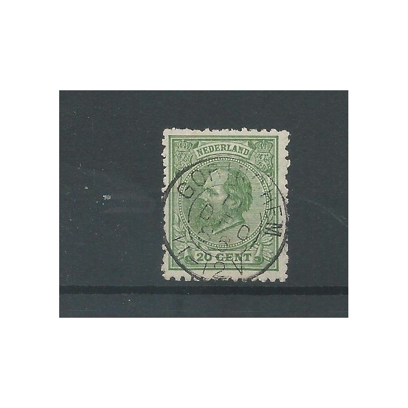 Netherlands 24K with "GORINCHEM 1886" small round cancel  VFU/used  CV 10+ €
