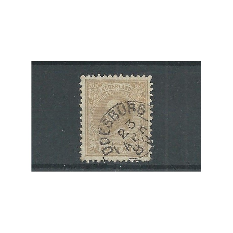 Netherlands 27H with "DOESBURG 1889"  VFU/used  CV 17,5 €