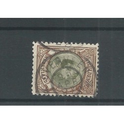 Netherlands 46B with "OVERVEEN 1897" large round cancel VFU/used  CV 30+ €