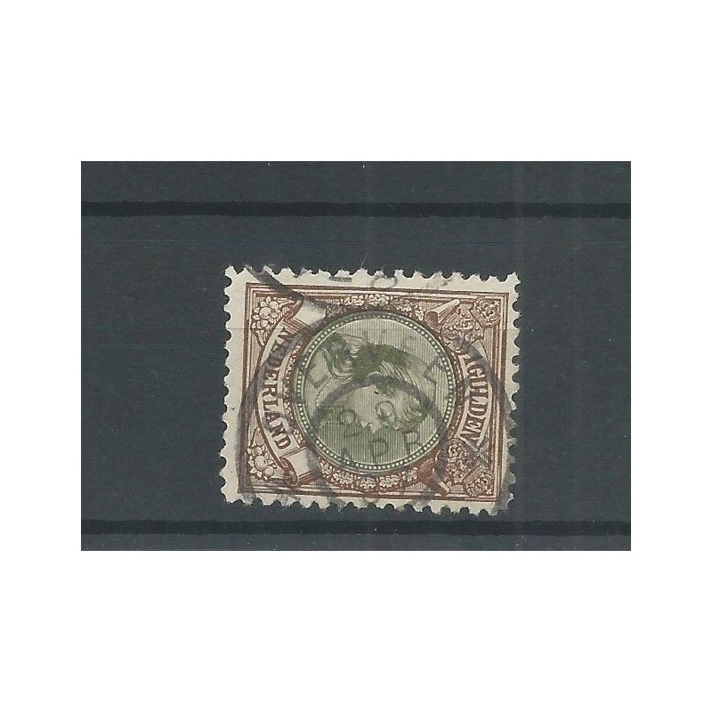 Netherlands 46B with "OVERVEEN 1897" large round cancel VFU/used  CV 30+ €