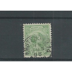 Netherlands 40 with "AMSTERDAM-14 1896" small round cancel  VFU/used  CV 20+ €