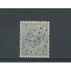 Netherlands 35 with numeral dot cancel 217   VFU/used  CV 30+ €
