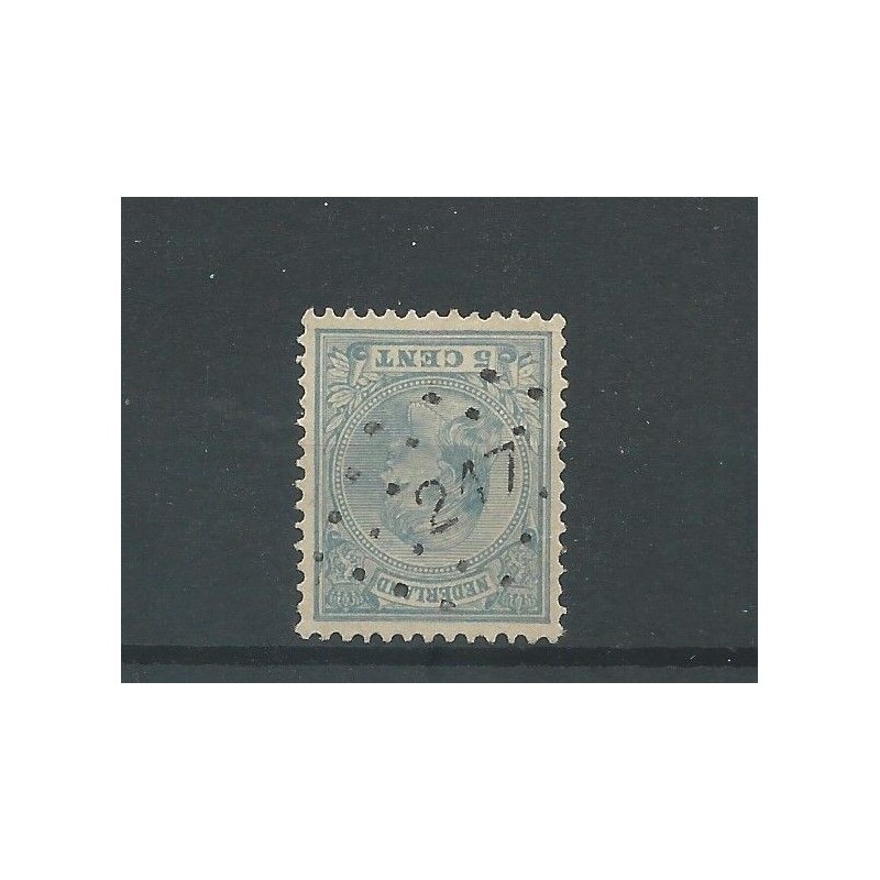 Netherlands 35 with numeral dot cancel 217   VFU/used  CV 30+ €