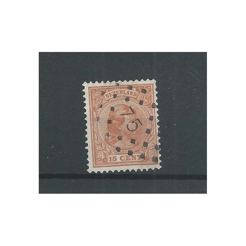 Netherlands 39 with numeral dot cancel  75  VFU/used  CV 30+ €