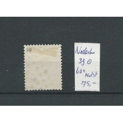 Netherlands 39 with numeral dot cancel 63/Hulst  VFU/used  CV 75 €