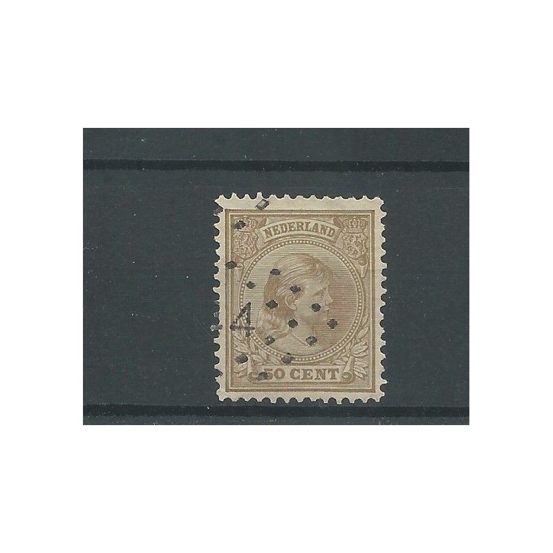 Nederland 43 met puntstempel  44 VFU/gebr  CV 25 €