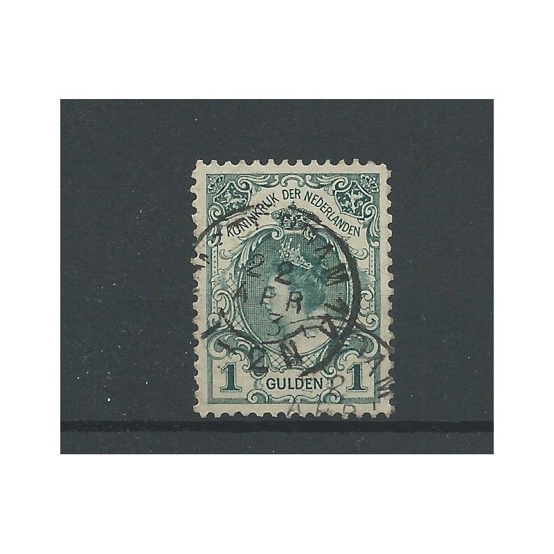 Nederland 77 met "AMSTERDAM-14 1903" kleinrond VFU/gebr  CV 10 €