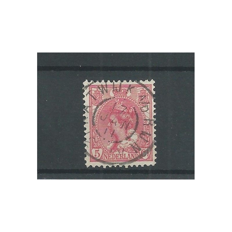 Nederland 60 met "KATWIJK A/D RIJN 1911" grootrond VFU/gebr  CV 5 €