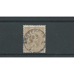 Netherlands 43 with  "AMSTERDAM-2" small round cancel VFU/used  CV 25+ €