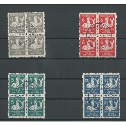Netherlands R82-85 Child Welfare 1929 blocks of 4 VFU/used  CV 150 €