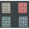 Netherlands R82-85 Child Welfare 1929 blocks of 4 VFU/used  CV 150 €