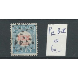 Netherlands P12B-II Postage due 1881 VFU/used   CV 60 €