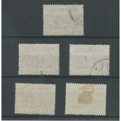 Netherlands P31-34 with plate flaw 88P  VFU/used   CV 80 €