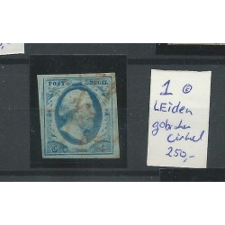 Netherlands 1 with "LEIDEN-broken cirkel"  VFU/used   CV 250 €