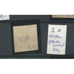 Netherlands 1 with "LEIDEN-broken cirkel"  VFU/used   CV 250 €
