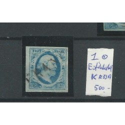 Netherlands 1 with "Eofilatelistisch FRANCO"  VFU/used   CV 500 €
