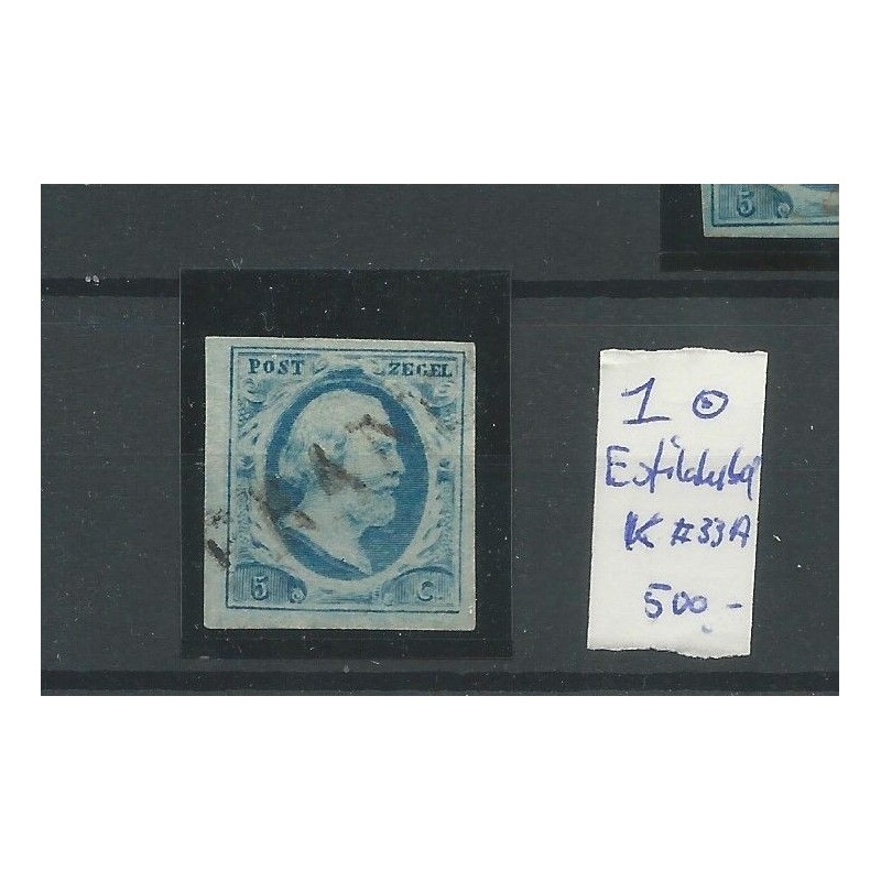 Netherlands 1 with "Eofilatelistisch FRANCO"  VFU/used   CV 500 €