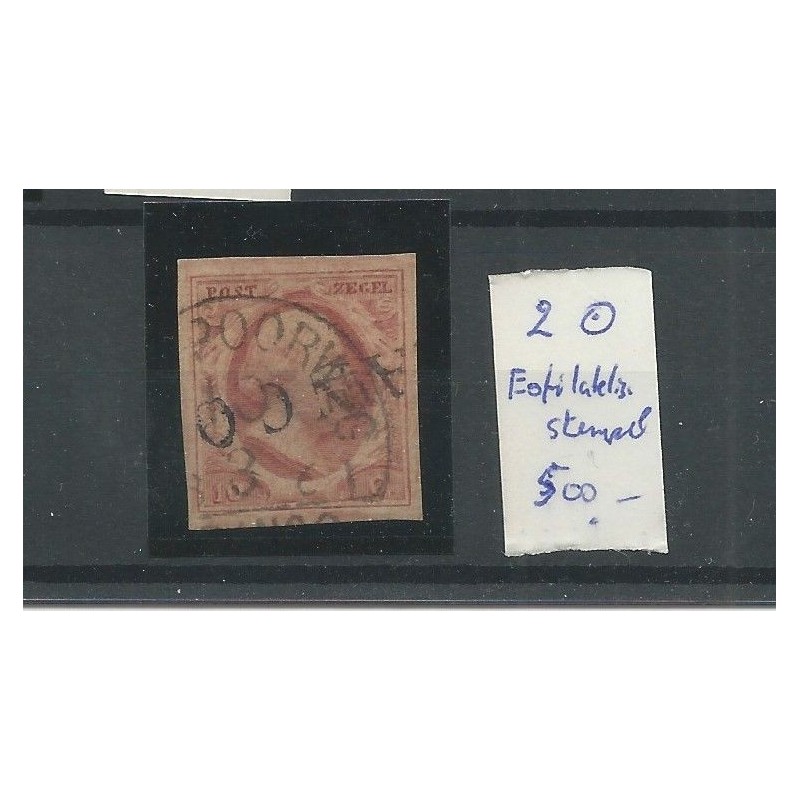 Netherlands 2 with "Eofilatelistisch FRANCO"  VFU/used   CV 500 €