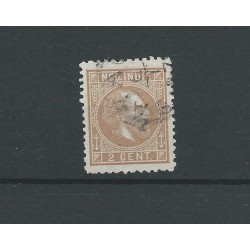 Dutch East Indies  6G  Willem III 1870   VFU/used    CV 25 €