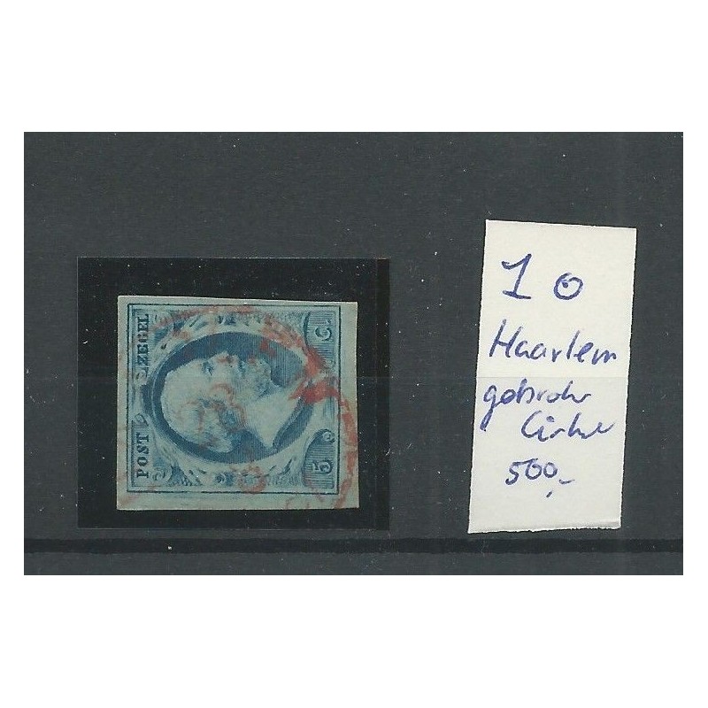 Nederland 1 met "HAARLEM gebroken cirkel"  VFU/gebr   CV 500 €