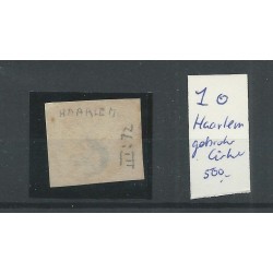 Netherlands 1 with "HAARLEM broken cirkel"  VFU/used   CV 500 €