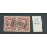 Netherlands 2 plt IX 14-15  pair  VFU/used   CV 180 €