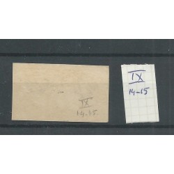 Netherlands 2 plt IX 14-15  pair  VFU/used   CV 180 €