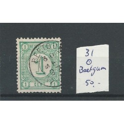 Netherlands 31 with BEETGUM small round cancel VFU/used CV 55 €