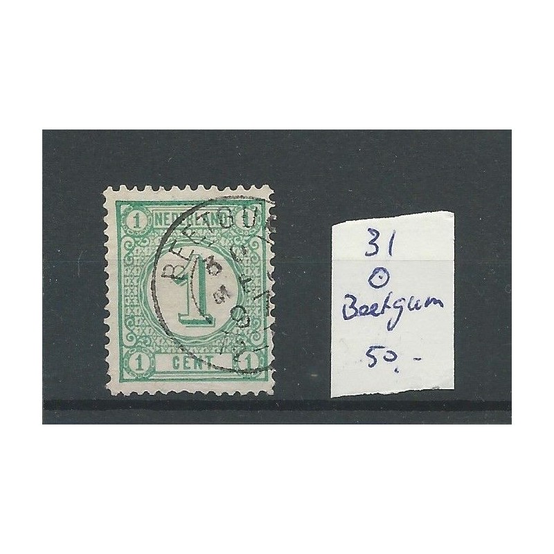 Netherlands 31 with BEETGUM small round cancel VFU/used CV 55 €