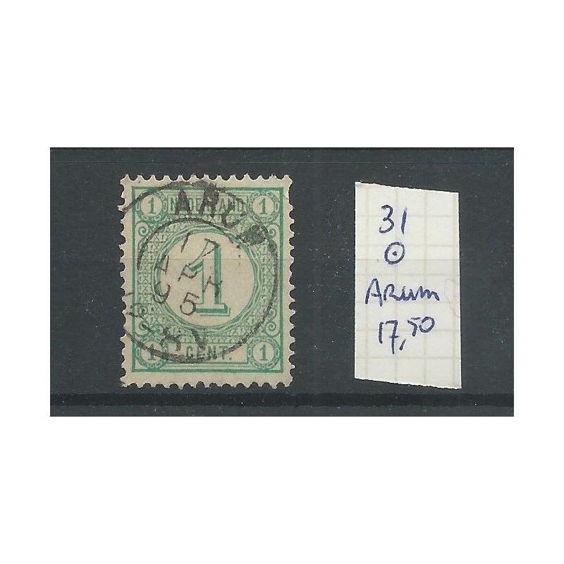 Netherlands 31 with ARUM small round cancel VFU/used CV 17,5 €
