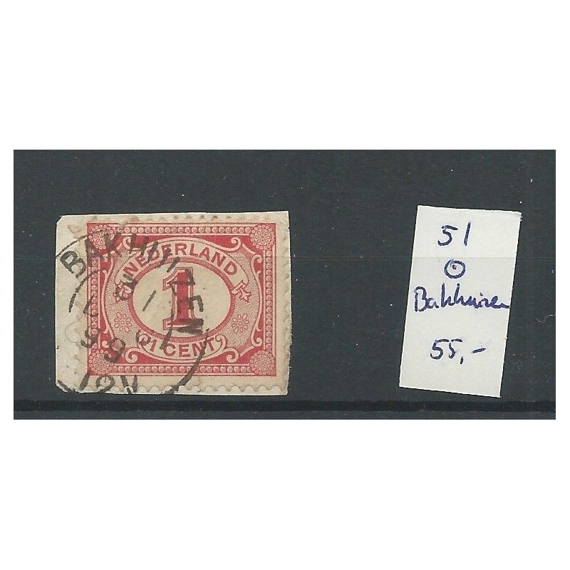 Netherlands 51 with BAKHUIZEN small round cancel VFU/used CV 55 €