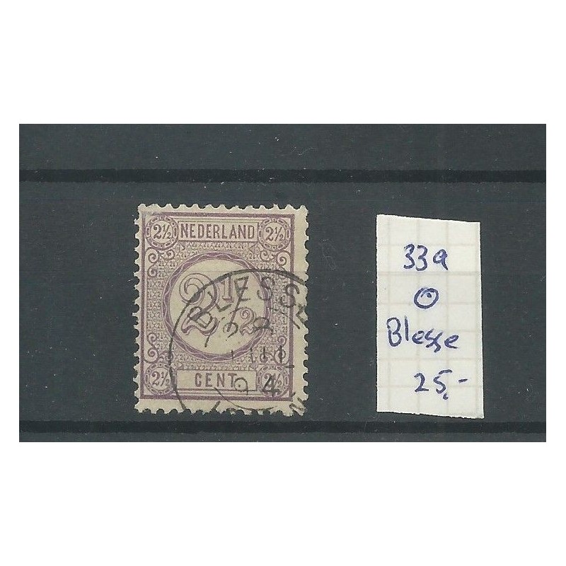 Netherlands 33A with BLESSE small round cancel VFU/used CV 25 €