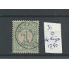 Netherlands 31 with DE KNIJPE small round cancel VFU/used CV 17,50 €