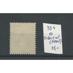 Netherlands 33A with OOSTEREND (FRIESL) small round cancel VFU/used CV 35 €