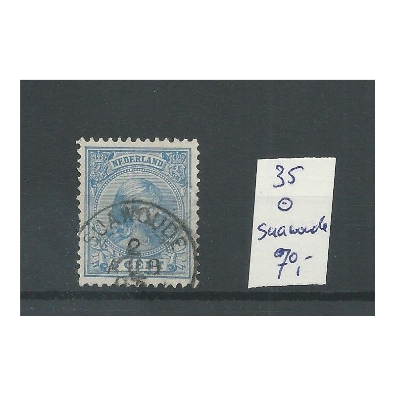 Nederland 35 met SUAWOUDE kleinrond VFU/gebr CV 70 €