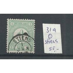 Netherlands 31a with STIENS small round cancel VFU/used CV 55 €