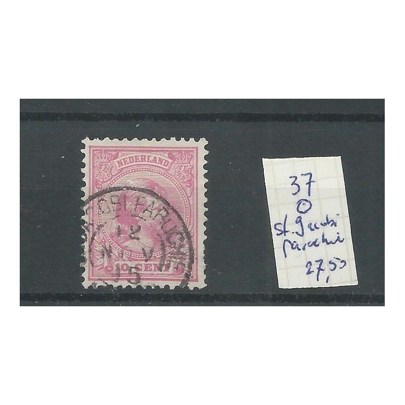 Netherlands 37 with St JACOBI PAROCHIE small round cancel VFU/used CV 27,5 €